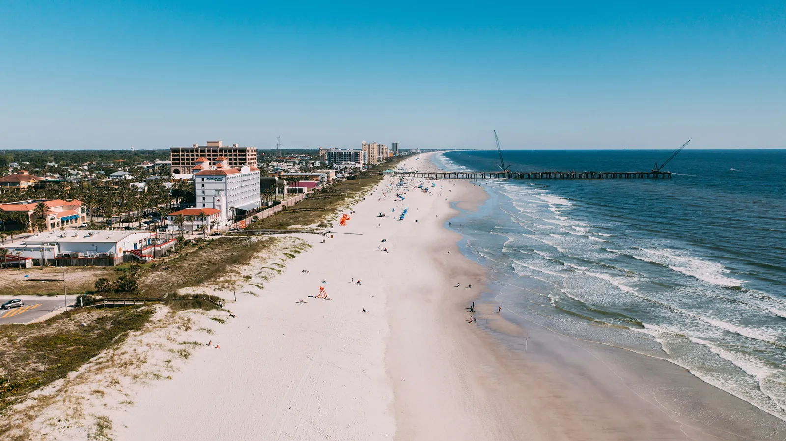 Aerial view of Jacksonville Beach, Florida